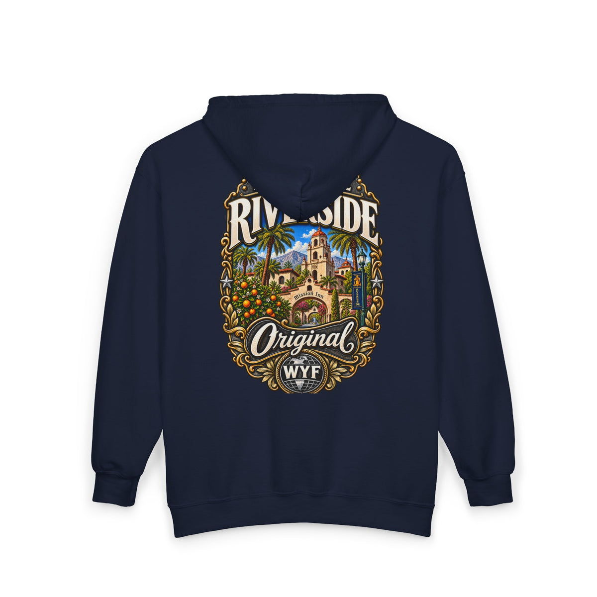 WYF Riverside Full-Zip Hoodie | Riverside Souvenir & Where You From Streetwear