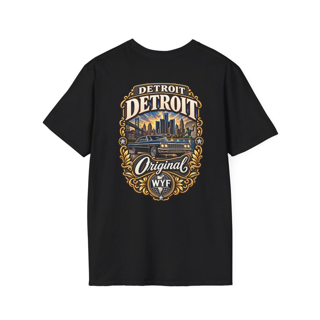 WYF Detroit T-Shirt | Detroit Souvenir & Where You From Streetwear