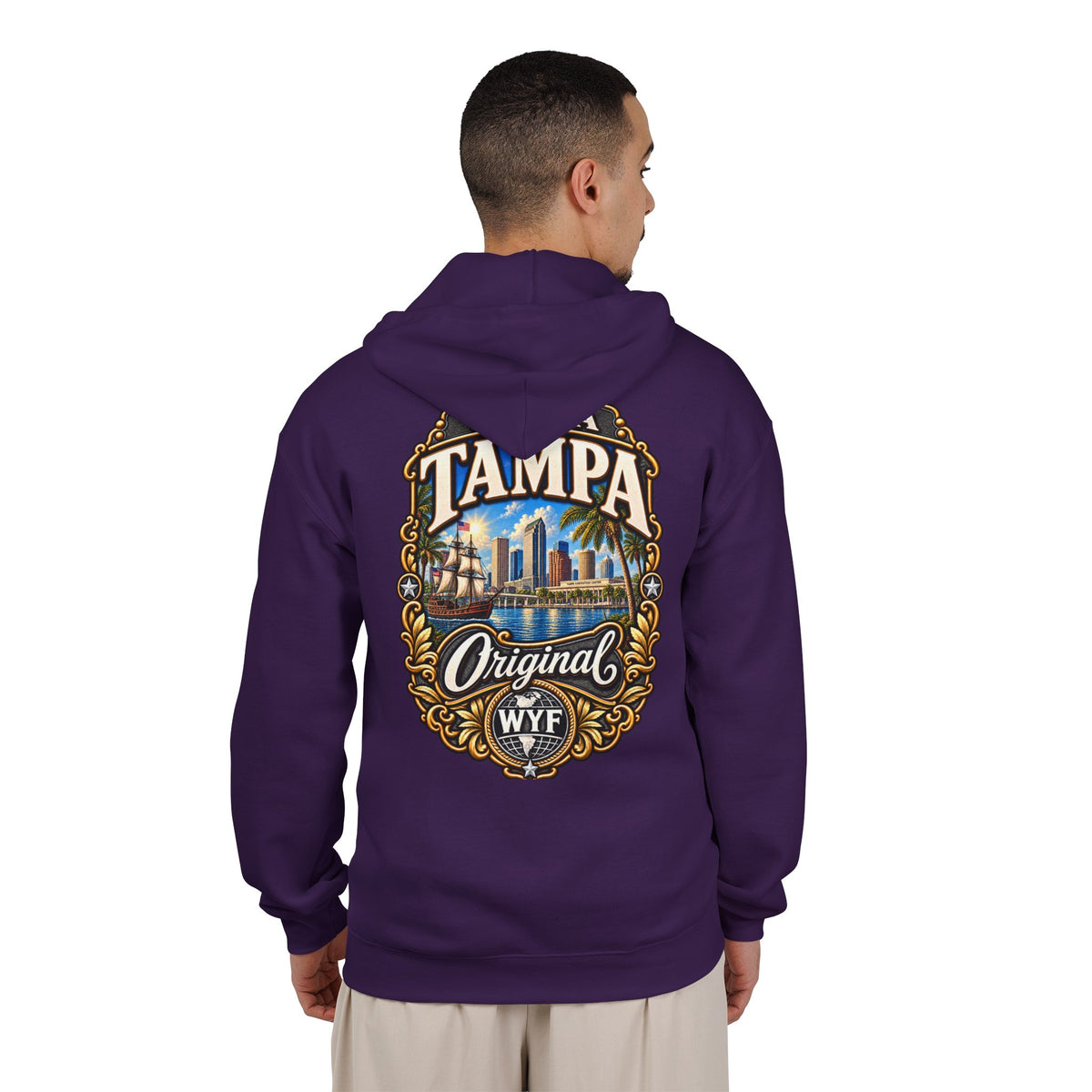 WYF Tampa Full-Zip Hoodie | Tampa Souvenir & Where You From Streetwear