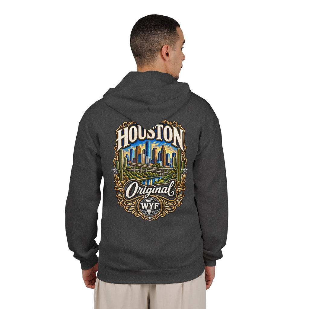 WYF Houston Full-Zip Hoodie | Houston Souvenir & Where You From Streetwear