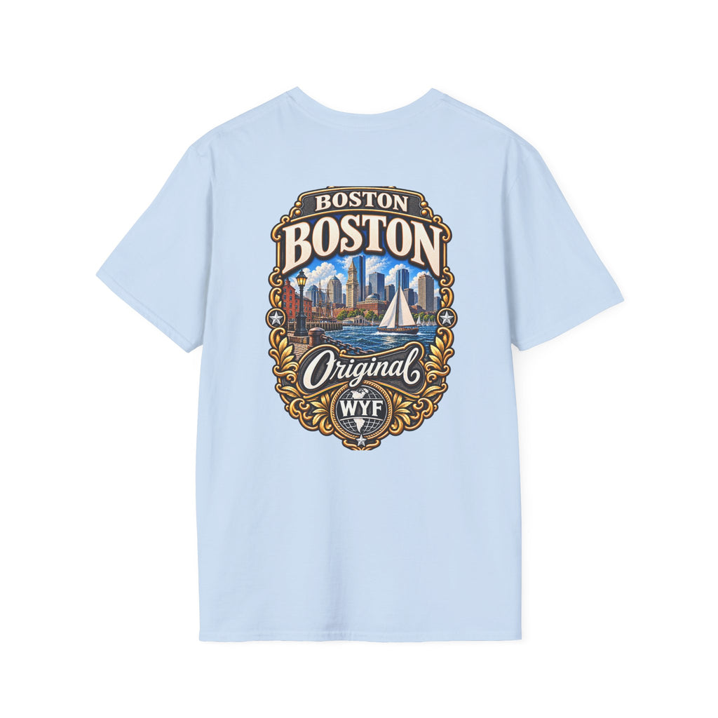WYF Boston T-Shirt | Boston Souvenir & Where You From Streetwear