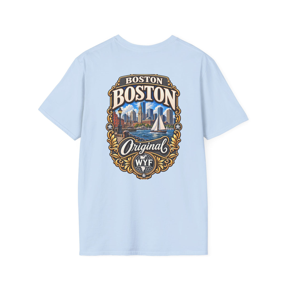 WYF Boston T-Shirt | Boston Souvenir & Where You From Streetwear