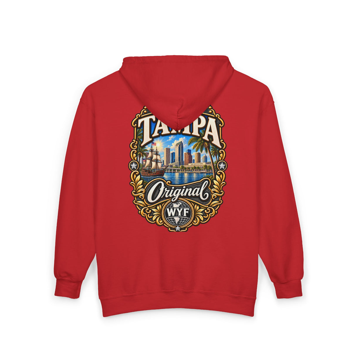 WYF Tampa Full-Zip Hoodie | Tampa Souvenir & Where You From Streetwear