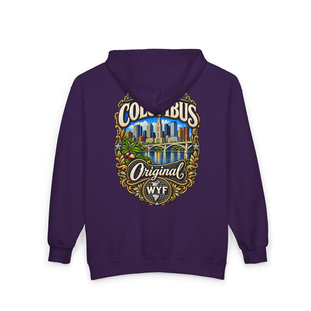 WYF Columbus Full-Zip Hoodie | Columbus Souvenir & Where You From Streetwear
