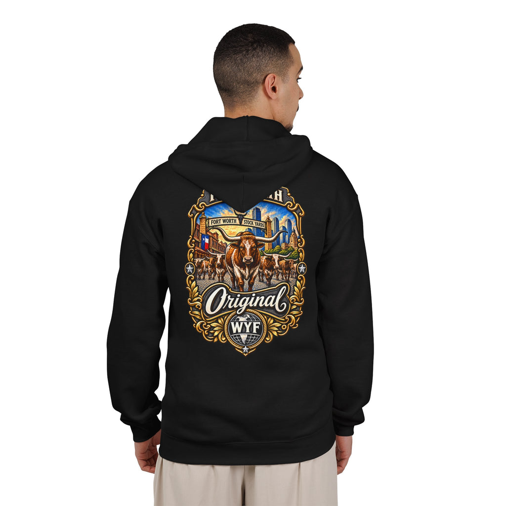 WYF Fort Worth Full-Zip Hoodie | Fort Worth Souvenir & Where You From Streetwear
