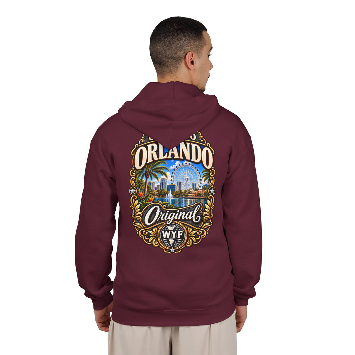 WYF Orlando Full-Zip Hoodie | Orlando Souvenir & Where You From Streetwear