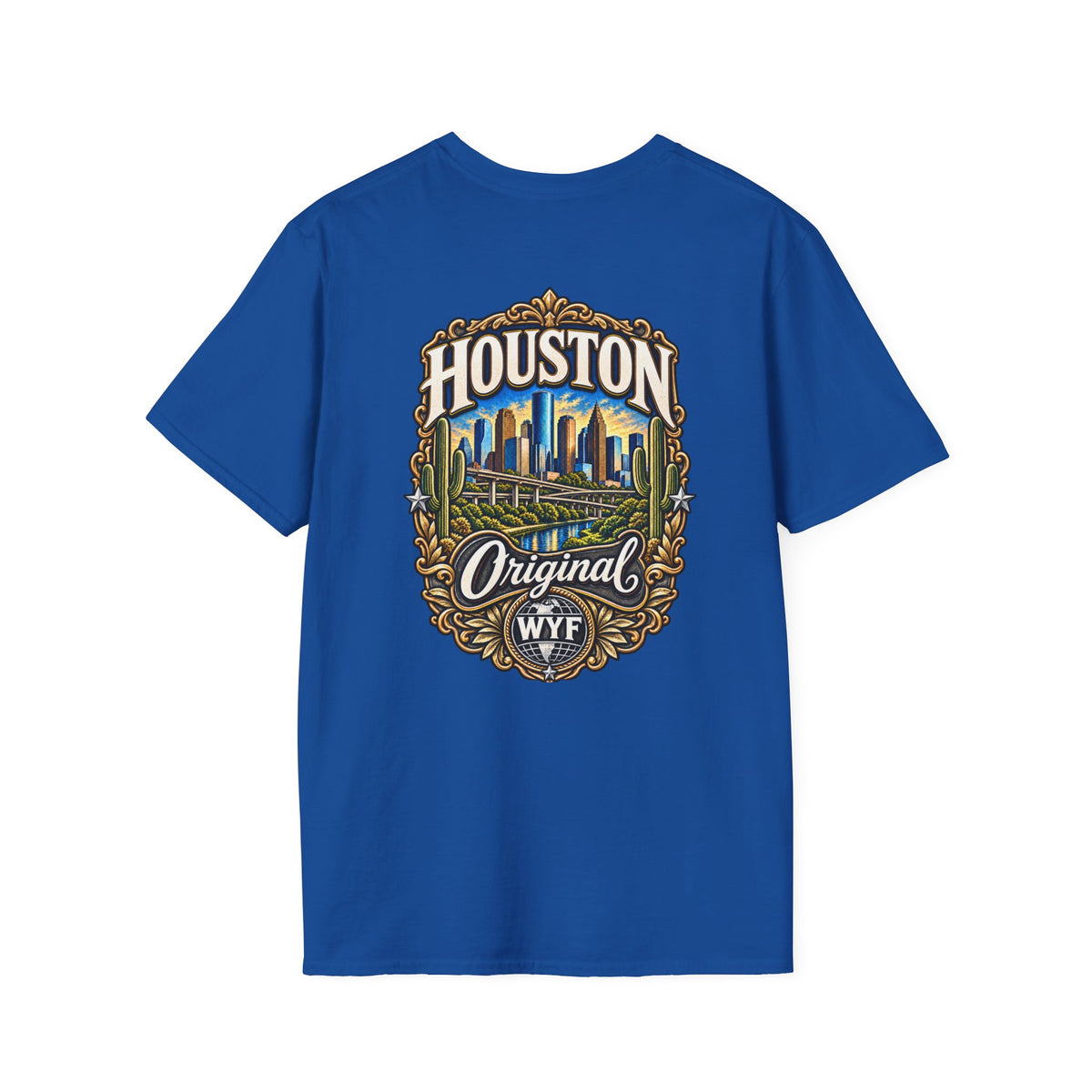 WYF Houston T-Shirt | Houston Souvenir & Where You From Streetwear