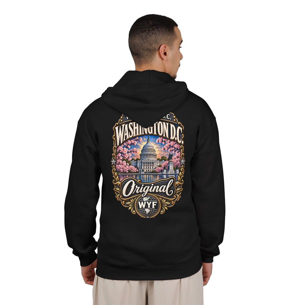 WYF Washington Dc Full-Zip Hoodie | Washington Dc Souvenir & Where You From Streetwear