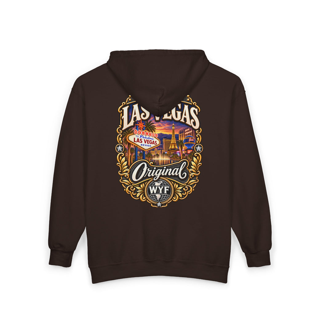 WYF Las Vegas Full-Zip Hoodie | Las Vegas Souvenir & Where You From Streetwear