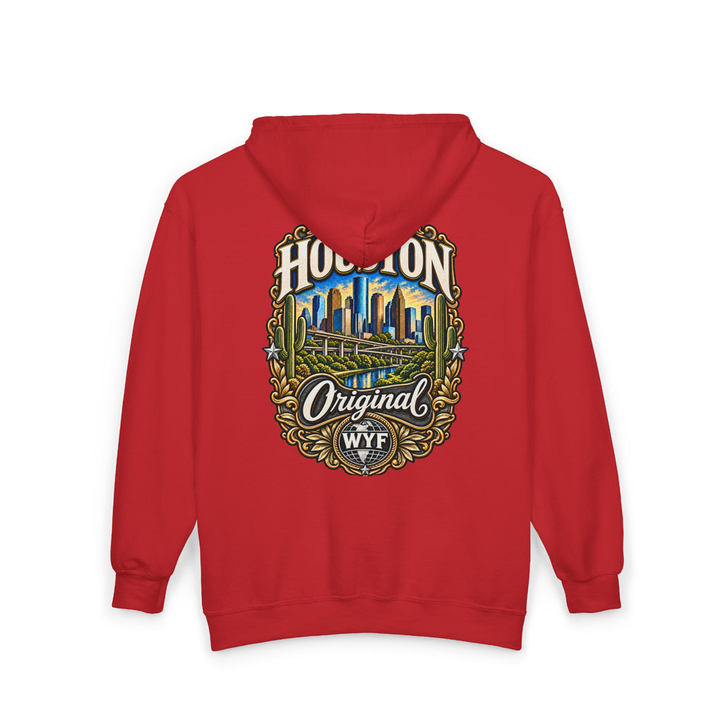 WYF Houston Full-Zip Hoodie | Houston Souvenir & Where You From Streetwear