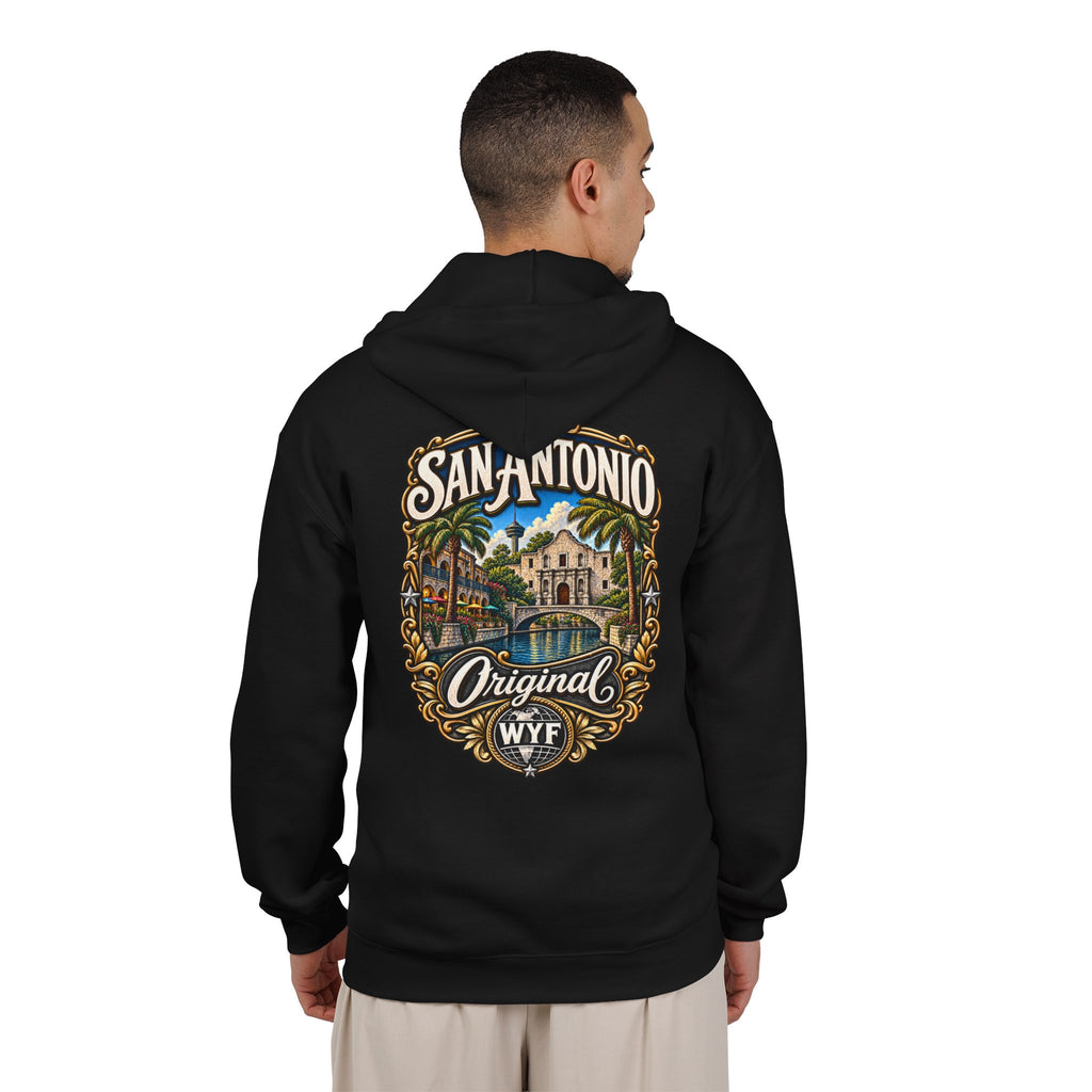 WYF San Antonio Full-Zip Hoodie | San Antonio Souvenir & Where You From Streetwear