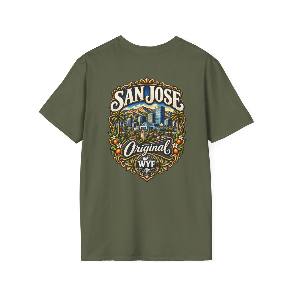 WYF San Jose T-Shirt | San Jose Souvenir & Where You From Streetwear