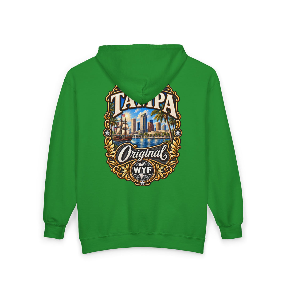 WYF Tampa Full-Zip Hoodie | Tampa Souvenir & Where You From Streetwear